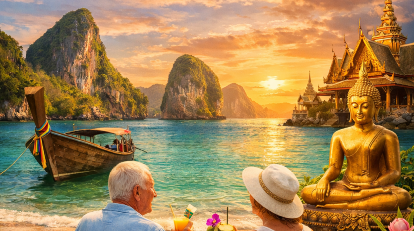 Enjoy Thailand retirement on the beach.